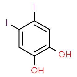 ChemSpider 2D Image | 4,5-Diiodo-1,2-benzenediol | C6H4I2O2