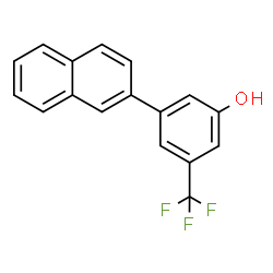 ChemSpider 2D Image | 3-(Naphthalen-2-yl)-5-(trifluoromethyl)phenol | C17H11F3O