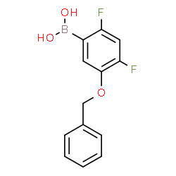 ChemSpider 2D Image | [5-(Benzyloxy)-2,4-difluorophenyl]boronic acid | C13H11BF2O3