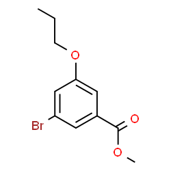 ChemSpider 2D Image | Methyl 3-bromo-5-propoxybenzoate | C11H13BrO3