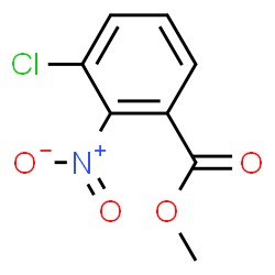 ChemSpider 2D Image | Methyl 3-chloro-2-nitrobenzoate | C8H6ClNO4