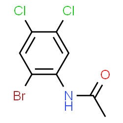 ChemSpider 2D Image | N-(2-Bromo-4,5-dichlorophenyl)acetamide | C8H6BrCl2NO