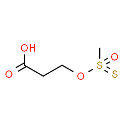 ChemSpider 2D Image | 3-[(Methylsulfonothioyl)oxy]propanoic acid | C4H8O4S2
