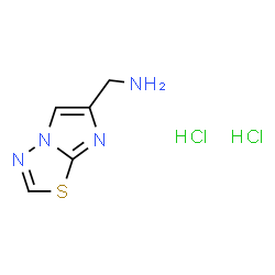 ChemSpider 2D Image | 1-(Imidazo[2,1-b][1,3,4]thiadiazol-6-yl)methanamine dihydrochloride | C5H8Cl2N4S