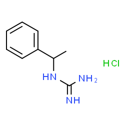 ChemSpider 2D Image | 1-(1-Phenylethyl)guanidine hydrochloride (1:1) | C9H14ClN3