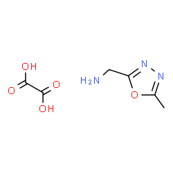 ChemSpider 2D Image | (5-Methyl-1,3,4-Oxadiazol-2-Yl)Methanamine Oxalate | C6H9N3O5