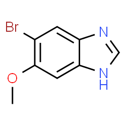 ChemSpider 2D Image | 5-Bromo-6-methoxy-1H-benzimidazole | C8H7BrN2O