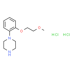 ChemSpider 2D Image | 1-[2-(2-Methoxyethoxy)phenyl]piperazine dihydrochloride | C13H22Cl2N2O2