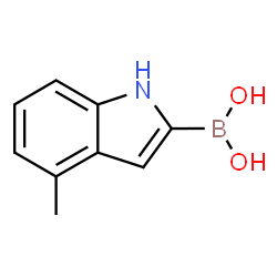 ChemSpider 2D Image | (4-Methyl-1H-indol-2-yl)boronic acid | C9H10BNO2