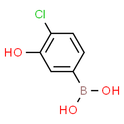 ChemSpider 2D Image | (4-Chloro-3-hydroxyphenyl)boronic acid | C6H6BClO3