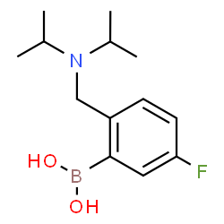 ChemSpider 2D Image | {2-[(Diisopropylamino)methyl]-5-fluorophenyl}boronic acid | C13H21BFNO2