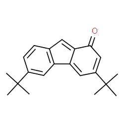 ChemSpider 2D Image | 3,6-Bis(2-methyl-2-propanyl)-1H-fluoren-1-one | C21H24O