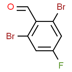 ChemSpider 2D Image | 2,6-Dibromo-4-fluorobenzaldehyde | C7H3Br2FO