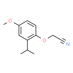 ChemSpider 2D Image | (2-Isopropyl-4-methoxyphenoxy)acetonitrile | C12H15NO2