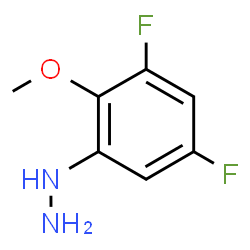 ChemSpider 2D Image | (3,5-Difluoro-2-methoxyphenyl)hydrazine | C7H8F2N2O