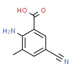 ChemSpider 2D Image | 2-Amino-5-cyano-3-methylbenzoic acid | C9H8N2O2