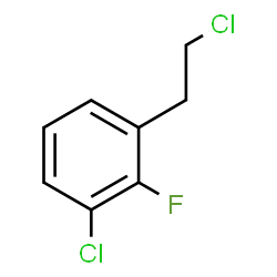 ChemSpider 2D Image | 1-Chloro-3-(2-chloroethyl)-2-fluorobenzene | C8H7Cl2F