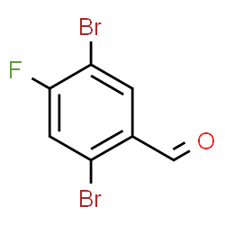 ChemSpider 2D Image | 2,5-Dibromo-4-fluorobenzaldehyde | C7H3Br2FO