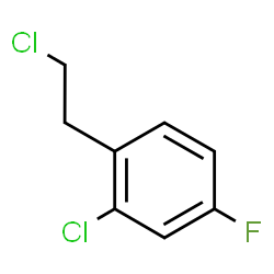 ChemSpider 2D Image | 2-Chloro-1-(2-chloroethyl)-4-fluorobenzene | C8H7Cl2F