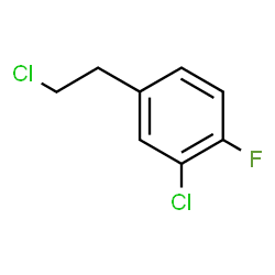ChemSpider 2D Image | 2-Chloro-4-(2-chloroethyl)-1-fluorobenzene | C8H7Cl2F