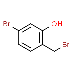 ChemSpider 2D Image | 5-Bromo-2-(bromomethyl)phenol | C7H6Br2O