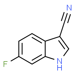 ChemSpider 2D Image | 6-Fluoro-1H-indole-3-carbonitrile | C9H5FN2