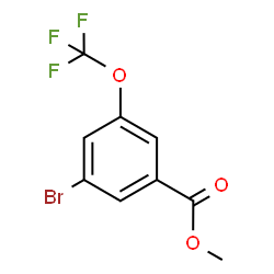 ChemSpider 2D Image | Methyl 3-bromo-5-(trifluoromethoxy)benzoate | C9H6BrF3O3