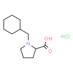 ChemSpider 2D Image | 1-(Cyclohexylmethyl)proline hydrochloride (1:1) | C12H22ClNO2