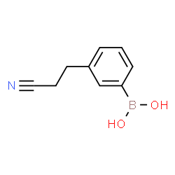 ChemSpider 2D Image | 3-(2-cyanoethyl)phenylboronic acid | C9H10BNO2