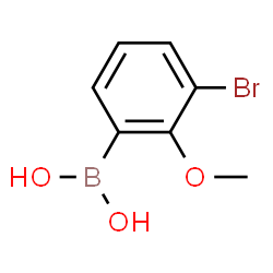 ChemSpider 2D Image | (3-Bromo-2-methoxyphenyl)boronic acid | C7H8BBrO3