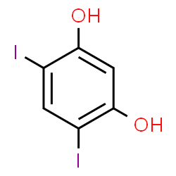 ChemSpider 2D Image | 4,6-Diiodo-1,3-benzenediol | C6H4I2O2