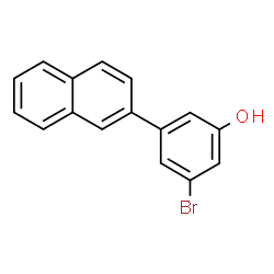 ChemSpider 2D Image | 3-Bromo-5-(naphthalen-2-yl)phenol | C16H11BrO