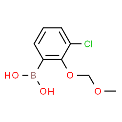 ChemSpider 2D Image | (3-Chloro-2-(methoxymethoxy)phenyl)boronic acid | C8H10BClO4