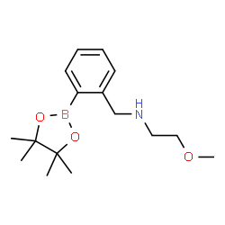ChemSpider 2D Image | 2-Methoxy-N-[2-(4,4,5,5-tetramethyl-1,3,2-dioxaborolan-2-yl)benzyl]ethanamine | C16H26BNO3