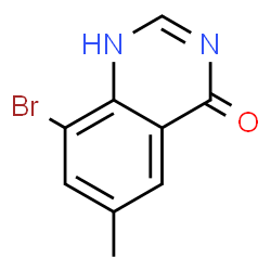 ChemSpider 2D Image | 8-Bromo-6-methyl-4(1H)-quinazolinone | C9H7BrN2O