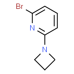 ChemSpider 2D Image | 2-(1-Azetidinyl)-6-bromopyridine | C8H9BrN2