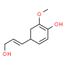 ChemSpider 2D Image | 4-[(1E)-3-Hydroxy-1-propen-1-yl]-2-methoxy-1,5-cyclohexadien-1-ol | C10H14O3