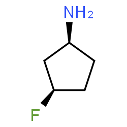 ChemSpider 2D Image | (1S,3R)-3-Fluorocyclopentanamine | C5H10FN