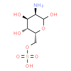 ChemSpider 2D Image | 2-Amino-2-deoxy-6-O-sulfo-D-gulopyranose | C6H13NO8S