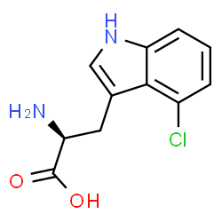ChemSpider 2D Image | 4-Chloro-L-tryptophan | C11H11ClN2O2