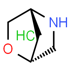 ChemSpider 2D Image | (1R,4R)-2-Oxa-5-azabicyclo[2.2.1]heptane hydrochloride | C5H10ClNO