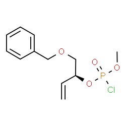 ChemSpider 2D Image | (2S)-1-(Benzyloxy)-3-buten-2-yl methyl phosphorochloridate | C12H16ClO4P