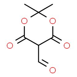 ChemSpider 2D Image | 2,2-Dimethyl-4,6-dioxo-1,3-dioxane-5-carbaldehyde | C7H8O5