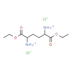 ChemSpider 2D Image | 1,6-Diethoxy-1,6-dioxo-2,5-hexanediaminium dichloride | C10H22Cl2N2O4