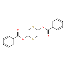 ChemSpider 2D Image | 1,4-Dithiane-2,5-diyl dibenzoate | C18H16O4S2