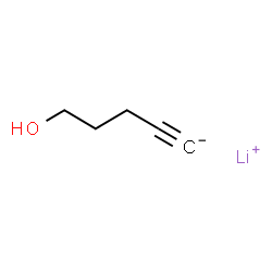 ChemSpider 2D Image | Lithium 5-hydroxy-1-pentyn-1-ide | C5H7LiO