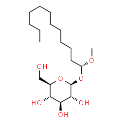 ChemSpider 2D Image | (1R)-1-Methoxydodecyl beta-D-glucopyranoside | C19H38O7