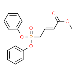 ChemSpider 2D Image | Methyl (2E)-4-(diphenoxyphosphoryl)-2-butenoate | C17H17O5P