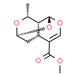 ChemSpider 2D Image | Methyl (1S,3R,7R,8R,9R)-9-methyl-2,4,10-trioxatricyclo[5.3.1.0~3,8~]undec-5-ene-6-carboxylate | C11H14O5