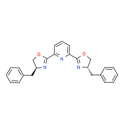ChemSpider 2D Image | 2,6-Bis[(4S)-4-benzyl-4,5-dihydro-1,3-oxazol-2-yl]pyridine | C25H23N3O2